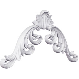 Ekena Millwork - ONL14X14X01ES - Endurathane Esme Onlay, 14 3/4"W x 13 3/4"H x 1 2/8"P, Factory Primed