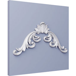 Ekena Millwork - ONL14X14X01ES - Endurathane Esme Onlay, 14 3/4"W x 13 3/4"H x 1 2/8"P, Factory Primed