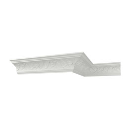 Ekena Millwork - MLD04X04X06MK - Endurathane McKinney Crown Moulding, 4"H x 4"P x 5 5/8"F x 96"L, Factory Primed