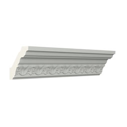 Ekena Millwork - MLD02X02X03LA - Endurathane Laredo Crown Moulding, 2 1/8"H x 2"P x 2 7/8"F x 96"L, Factory Primed