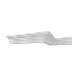 Ekena Millwork - MLD02X02X03LA - Endurathane Laredo Crown Moulding, 2 1/8"H x 2"P x 2 7/8"F x 96"L, Factory Primed