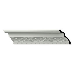 Ekena Millwork - MLD04X04X06FR - Endurathane Frisco Crown Moulding, 4"H x 4"P x 5 1/2"F x 96"L, Factory Primed