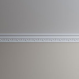 Ekena Millwork - MLD04X04X06FR - Endurathane Frisco Crown Moulding, 4"H x 4"P x 5 1/2"F x 96"L, Factory Primed