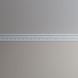 Ekena Millwork - MLD03X03X04KI - Endurathane Killeen Crown Moulding, 3 1/8"H x 3"P x 4 1/4"F x 96"L, Factory Primed