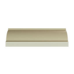 Ekena Millwork - MLD03X03X04CT - Endurathane Carollton Crown Moulding, 2 3/4"H x 2 3/4"P x 3 7/8"F x 94 1/2"L, Factory Primed