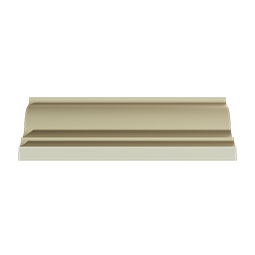 Ekena Millwork - MLD03X04X05LV - Endurathane Lewisville Crown Moulding, 3 1/8"H x 3 1/2"P x 4 3/4"F x 94 1/2"L, Factory Primed