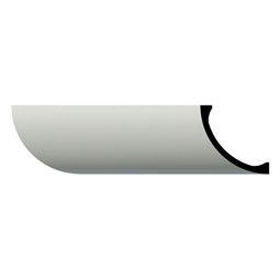 Ekena Millwork - MLD03X03X04PE - Endurathane Pearland Crown Moulding, 3 1/8"H x 3 1/8"P x 4 1/2"F x 96"L, Factory Primed