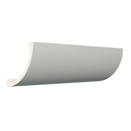 Ekena Millwork - MLD03X03X04PE - Endurathane Pearland Crown Moulding, 3 1/8"H x 3 1/8"P x 4 1/2"F x 96"L, Factory Primed