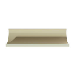 Ekena Millwork - MLD03X03X04PE - Endurathane Pearland Crown Moulding, 3 1/8"H x 3 1/8"P x 4 1/2"F x 96"L, Factory Primed