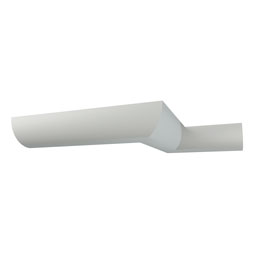 Ekena Millwork - MLD03X03X04PE - Endurathane Pearland Crown Moulding, 3 1/8"H x 3 1/8"P x 4 1/2"F x 96"L, Factory Primed