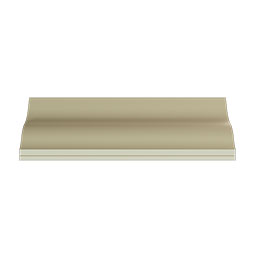 Ekena Millwork - MLD03X03X04TM - Endurathane Temple Crown Moulding, 2 3/4"H x 2 3/4"P x 3 7/8"F x 96"L, Factory Primed