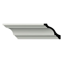 Ekena Millwork - MLD04X04X06AU - Endurathane Austin Crown Moulding, 4"H x 4"P x 5 1/2"F x 96"L, Factory Primed
