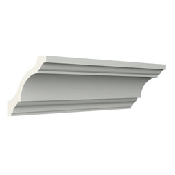 Ekena Millwork - MLD04X04X06AU - Endurathane Austin Crown Moulding, 4"H x 4"P x 5 1/2"F x 96"L, Factory Primed