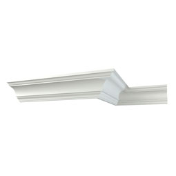 Ekena Millwork - MLD04X04X06AU - Endurathane Austin Crown Moulding, 4"H x 4"P x 5 1/2"F x 96"L, Factory Primed