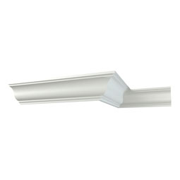 Ekena Millwork - MLD03X03X04HE - Endurathane Heath Crown Moulding, 2 3/4"H x 2 3/4"P x 4"F x 94 1/2"L, Factory Primed