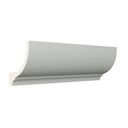 Ekena Millwork - MLD03X03X04RK - EnduraGlow Rockwall Crown Moulding, Backlit LED Compatible, 3 1/4"H x 2 3/4"P x 4 1/4"F x 94 1/2"L, Primed Urethane