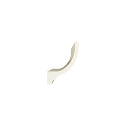 Ekena Millwork - MLD03X03X04RK - EnduraGlow Rockwall Crown Moulding, Backlit LED Compatible, 3 1/4"H x 2 3/4"P x 4 1/4"F x 94 1/2"L, Primed Urethane