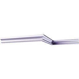 Ekena Millwork - PML00X01LU - Endurathane Luca Panel Moulding, 1 1/4"H x 5/8"P x 94 1/2"L, Factory Primed