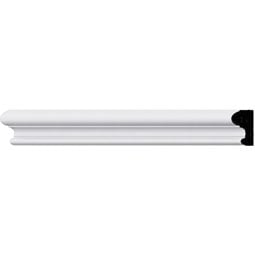 Ekena Millwork - PML00X01LU - Endurathane Luca Panel Moulding, 1 1/4"H x 5/8"P x 94 1/2"L, Factory Primed