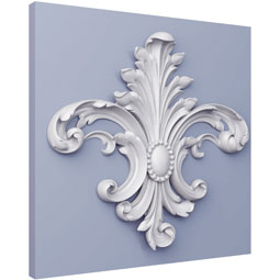 Ekena Millwork - ONL14X14X02FO - Endurathane Forney Onlay, 15 3/8"W x 13 1/2"H x 1 1/2"P, Factory Primed