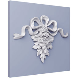 Ekena Millwork - ONL09X07X01NA - Endurathane Nacogdoches Onlay, 10 3/8"W x 6 7/8"H x 1 2/8"P, Factory Primed