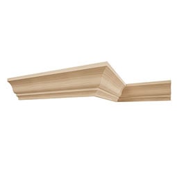 Ekena Millwork - MLDWWM48 - WM48 3 11/32"H x 2 5/8"P x 4 1/4"F x 96"L Americraft Solid Hardwood Stain Grade Crown Moulding