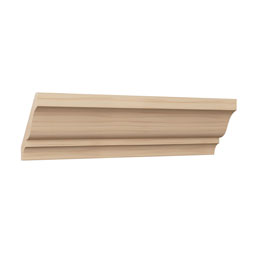 Ekena Millwork - MLDWWM49 - WM49 3 11/32"H x 2 5/8"P x 3 5/8"F x 96"L Americraft Solid Hardwood Stain Grade Crown Moulding