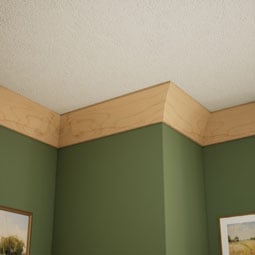 Ekena Millwork - MLDWWM291 - WM291 4"H x 3 1/2"P x 5 1/4"F x 96"L Americraft Solid Hardwood Stain Grade Crown Moulding