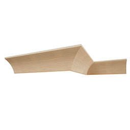 Ekena Millwork - MLDWWM291 - WM291 4"H x 3 1/2"P x 5 1/4"F x 96"L Americraft Solid Hardwood Stain Grade Crown Moulding