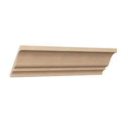 Ekena Millwork - MLDWWM45 - WM45 3 11/16"H x 3 3/4"P x 5 1/4"F x 96"L Americraft Solid Hardwood Stain Grade Crown Moulding