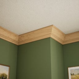 Ekena Millwork - MLDWWM45 - WM45 3 11/16"H x 3 3/4"P x 5 1/4"F x 96"L Americraft Solid Hardwood Stain Grade Crown Moulding