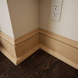 Ekena Millwork - MLDWWM103 - WM103 1 1/16"D x 1 1/16"W x 96"L Americraft Solid Hardwood Stain Grade Quarter Round Moulding