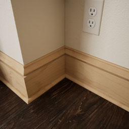 Ekena Millwork - MLDWWM108 - WM108 1/2"D x 1/2"W x 96"L Americraft Solid Hardwood Stain Grade Quarter Round Moulding