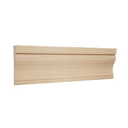 Ekena Millwork - MLDWWM350 - WM350 11/16"D x 3 1/2"W x 96"L Americraft Solid Hardwood Stain Grade Flagler Casing Moulding