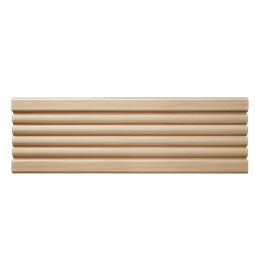 Ekena Millwork - MLDWWM338 - WM338 9/16"D x 3 3/8"W x 96"L Americraft Solid Hardwood Stain Grade Fluted or Reeded Reversible Moulding