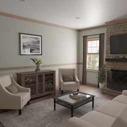 Ekena Millwork - MLDWWM338 - WM338 9/16"D x 3 3/8"W x 96"L Americraft Solid Hardwood Stain Grade Fluted or Reeded Reversible Moulding