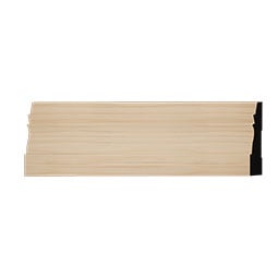 Ekena Millwork - MLDWWM631 - WM631 9/16"D x 3 1/4"W x 96"L Americraft Solid Hardwood Stain Grade Colonial Baseboard Moulding