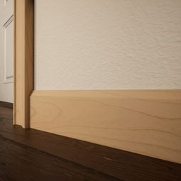 Ekena Millwork - MLDWWM620 - WM620 9/16"D x 4 1/4"W x 96"L Americraft Solid Hardwood Stain Grade Ogee Baseboard Moulding