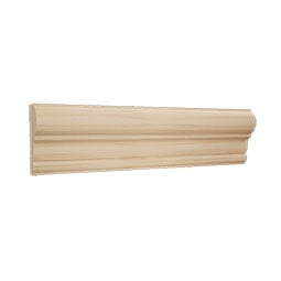 Ekena Millwork - MLDWWM392 - WM392 1"D x 2 3/8"W x 96"L Americraft Solid Hardwood Stain Grade Chair Rail Moulding
