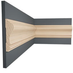 Ekena Millwork - MLDWWM390 - WM390 11/16"D x 2 5/8"W x 96"L Americraft Solid Hardwood Stain Grade Chair Rail Moulding