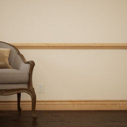 Ekena Millwork - MLDWWM300 - WM300 1 1/16"D x 3"W x 96"L Americraft Solid Hardwood Stain Grade Chair Rail Moulding