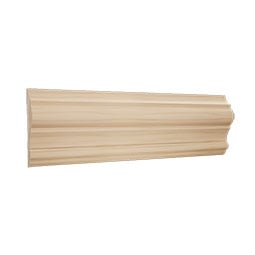 Ekena Millwork - MLDWWM397 - WM397 1"D x 3 1/2"W x 96"L Americraft Solid Hardwood Stain Grade Chair Rail Moulding