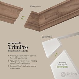 Ekena Millwork - SAMPLE-MLDWWM1215 - SAMPLE - WM1215 - 9/16"D x 1 1/4"W x 6"L Americraft Solid Hardwood Stain Grade Joint Moulding