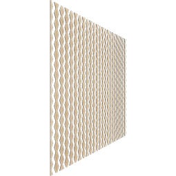 Ekena Millwork - SWWCMN - Cimarron Adjustable Wood, PVC, & Acrylic Decorative Slat Wall Panel Kit