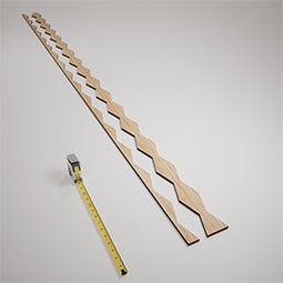 Ekena Millwork - SWWCMN - Cimarron Adjustable Wood, PVC, & Acrylic Decorative Slat Wall Panel Kit