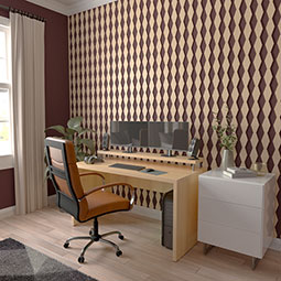 Ekena Millwork - SWWCMN - Cimarron Adjustable Wood, PVC, & Acrylic Decorative Slat Wall Panel Kit