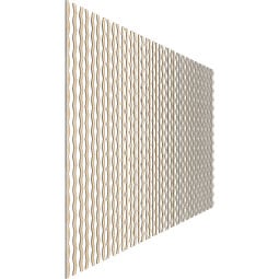 Ekena Millwork - SWWEPT - Eastport Adjustable Wood, PVC, & Acrylic Decorative Slat Wall Panel Kit