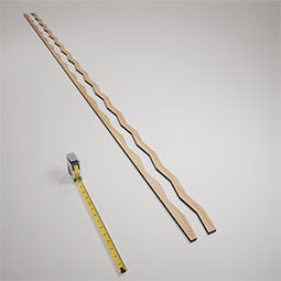 Ekena Millwork - SWWEPT - Eastport Adjustable Wood, PVC, & Acrylic Decorative Slat Wall Panel Kit