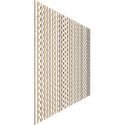 Ekena Millwork - SWWMDD - Midland Adjustable Wood, PVC, & Acrylic Decorative Slat Wall Panel Kit