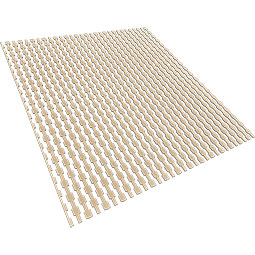 Ekena Millwork - SWWMDD - Midland Adjustable Wood, PVC, & Acrylic Decorative Slat Wall Panel Kit